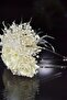 Glass Beaded White Rose Feather Princess Bridal Henna Crown - 2