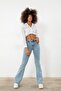 Benjamin Light Snow Wash Spaghetti Jeans High Waist Flare Jeans Collector
