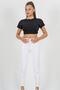 Penolope Women's White Mom Jean Pantalon - 2