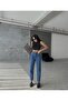 أزرق متوسط ​​كامل ليكرا Love Republic Mom Jean - 3