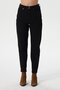 By-5113 Alvin Black Lycra Mom Jean High Waist Jeans Skinny Leg Denim Pants - 2
