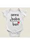Mom + Dad = Me Written Cotton Soft Unisex Snap Fastener Bodysuit