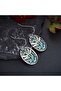 Silver SILVER 1 Pair/Delicate Ethnic Abalone Shell Dragonfly Earrings Fashionable Women's Jewelry Gi - 2