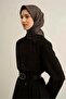 وشاح أسود منسوج من الحرير الخالص بنمط زهرة صغيرة-E25YA9307D02-04-KVS0679 - 4
