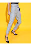 Solid High Rise Tapered Fit Trousers with Belt - 6