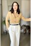 Double Breasted Collar Padded Crop Jacket - 2