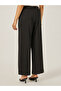 Mid Rise Wide Leg Pants with Pintuck Detail - 4