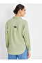 Roll-Up Sleeve Crepe Oversized Longline Shirt - 4