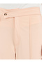 Solid Pintuck Detail Straight Fit Pants - 3