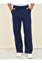 Textured Pants with Side Pocket