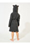 Bear Pattern Terry Hooded Bathrobe - 7