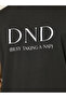 Slogan Print T-Shirt & Solid Pyjama Set - 3