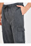 Oversized Straight Leg Joggers with Cargo Pockets - 3
