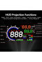 شاشة عرض رأسية للسيارة من نوع AD Digital OBD HUD A8، شاشة عرض رأسية تلقائية HUD OBD تعكس الضوء على الزجاج الأمامي، جهاز عرض LED... - 4