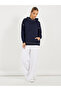 Oversized Longline  Slogan Hoodie with Contrast Stitch - 2