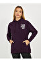 Regular Fit Longline Slogan Print Hoodie - 3