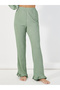 Contrast Stitch Tie Front Top & Ruffle Hem Pyjama Set - 5