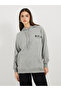 Oversized Longline  Slogan Hoodie - 3