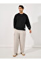 Slogan Print Longline Boxy Sweatshirt with Slide Slit - 2