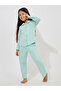 Collared Button Down Shirt & Pyjama Set
