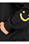 Minimal Emoji Print Oversized Heavy Hoodie - 3