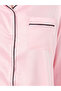 Contrast Piping Detail Longline Shirt and Pyjama Set - 4