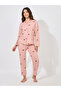 Polka Dot Print Long Sleeve Shirt & Pyjama Set - 2