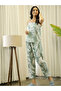 Pack of 3 - Floral Print Cotton Cami, Robe & Pyjama - 8