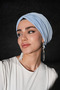 Hijab Bonnet |   Fully Padded, Cotton Lined Silk Sandy Fabric Bonnet - 2
