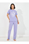 Paradise Graphic Dropped Shoulder T-Shirt & Pyjama Set - 2