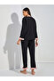 Fleece Trim Button Through Shirt & Pyjama Set - 5