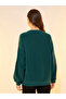 Embroidered Slogan Detail Oversized Sweatshirt - 5