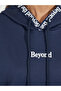Regular Fit Slogan Print Hoodie - 3