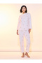 Floral Print Fleece Top & Pyjama Set