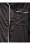 Contrast Piping Detail Longline Shirt and Pyjama Set - 3