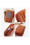 Unisex 11 Compartment Genuine Leather Zippered Credit Card Holder Wallet - 4