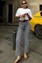 Smoked Short Size Fit Cut Leg Women's Jean