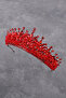 Special Princess Crown for Brides Bridal Costume Crown for Special Occasions Red - 7
