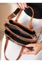 Justpolo Women's Brown Brown 4 Compartment Hand and Shoulder Bag - 6