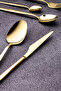 Mango Kitchen Helen Gold Steel Stainless 6 Person 36 Piece Cutlery Set 18/10 304 - 7