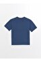 Navy Blue Oversize Crew Neck Boys T-Shirt (S4) - 2