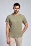 Conroy Men's 100% Cotton O-Neck T-Shirt Khaki - 2