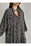 Viscose Patterned Hijab Dress - 5