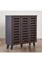 Jax 3-door Shoe Cabinet - Walnut L90xw32xh91cm - 3