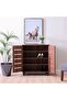Ricky 14-Pair Shoe Cabinet - Teak L75xW32xH86cm - 2