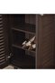 Alfa 3-door Shoe Cabinet - Walnut L90xw32xh91cm - 7
