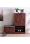 Alegra 23-pair Shoe Cabinet -dark Brown L120xw40xh120cm