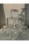 6 Pieces Lara Gold Gilded Water and Soft Drink Glass 330Cc - 5