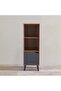 Kalum Display Cabinet - Stylish Wood Bookcase with 1 Door & 3 Shelves, Durable & Modern - 6