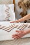 Almila Beige Double Duvet Cover Pique Set - 8 Piece Dowry Set - 5